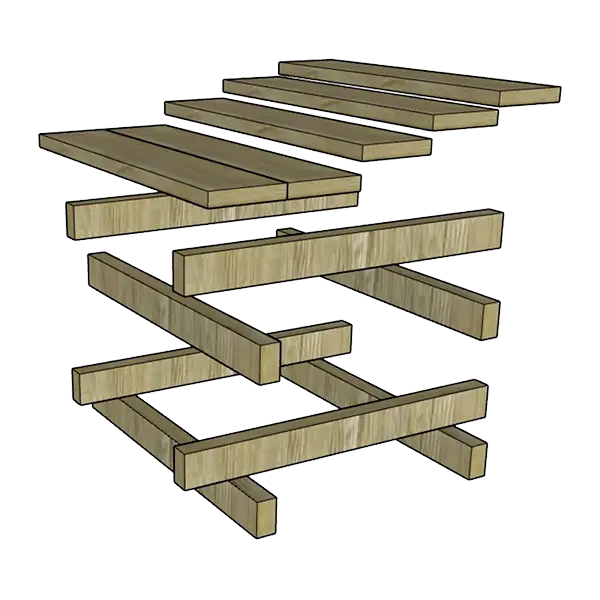 fabrication table basse carré en bois étapes